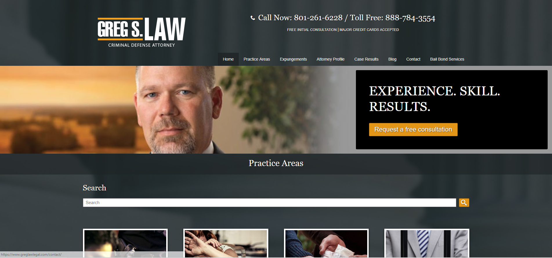Web Design Utah Criminal Defense attorney website design
